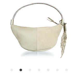 Wildwood Oyster Co beige leather sling bag